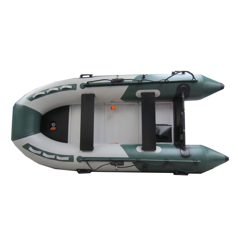 VEVOR JYK6RK000000SKNYTV0 6-Person Transom Sport Tender Inflatable Dinghy Boat with Marine Wood Floor & Adjustable Aluminum Bench, Aluminum